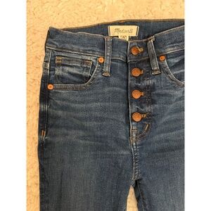 Madewell | 11" High-Rise Skinny Jeans in Ames Wash: Button-Front Edition